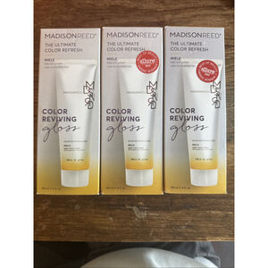 Madison Reed Hair Color Reviving Gloss Miele Honey‎ Gold Tones New (3) 4 Oz Each